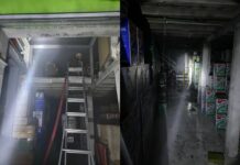 Bombeiros controlam incêndio em loja de tintas em Penha