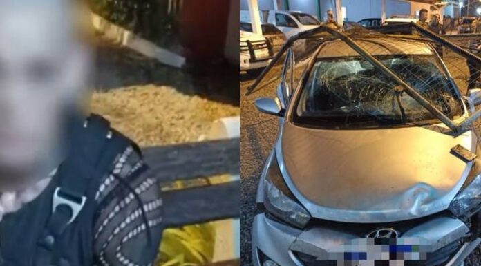 Travesti alucinada invade presídio em Itapema após atropelar motoboy