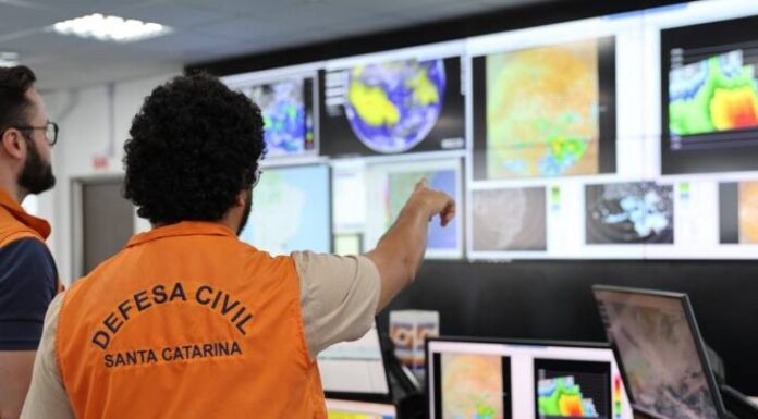 Santa Catarina reforça atenção da população para as chuvas do fim de semana