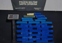 Operação conjunta da PM de Piçarras, Penha e Barra Velha apreende mais de 26 kg de maconha