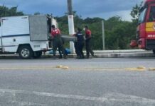 Corpo achado no Rio em Piçarras tinha marcas de perfuração de faca, conta testemunha