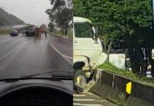BR-101 apresenta fila quilométrica após acidente em Balneário Camboriú