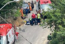 Caminhão sem freio mata motorista da coleta de lixo
