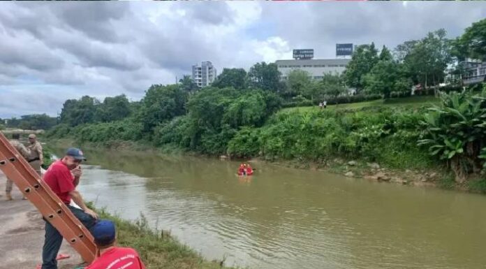 Corpo é encontrado no rio Itajaí-Mirim em Brusque