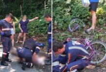 Ciclista perde a vida ao bater contra uma árvores na Praia Brava em Itajaí