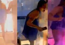 VIDEO Turista é atingida por fogos de artifício dentro do apartamento em Navegantes