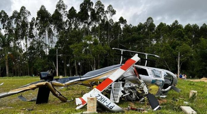 Investigação de acidente aéreo em Penha aponta que pedal travou durante a decolagem da aeronave