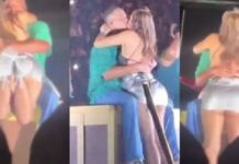 CHIFRE AO VIVO (VÍDEO) Blogueira beija cantor na boca e marido pede o divórcio