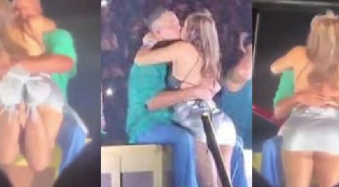 CHIFRE AO VIVO (VÍDEO) Blogueira beija cantor na boca e marido pede o divórcio