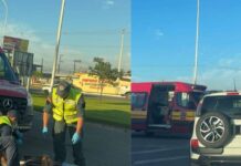 Ciclista fica gravemente ferido em acidente no São Domingos em Navegantes