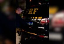 VÍDEO: Motorista bêbado atropela policial após abordagem na BR-101, em Balneário Camboriú