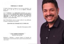 Servidora suspeita em esquema de licitação direcionada é nomeada pelo prefeito de Penha, Luizinho Américo