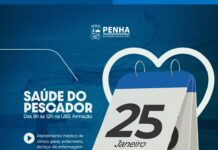 Programa Saúde do Pescador está confirmado para o dia 25