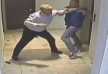 Vídeo mostra pancadaria entre advogado e porteiro de prédio em Curitiba