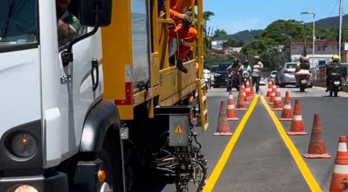 Sinalização e pintura da Avenida Santa Catarina passam por melhorias importantes