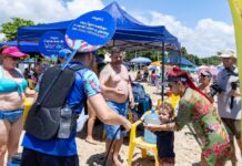 Caravana de Verão animou Praia de São Miguel, em Penha, com esportes, lazer e ações ambientais