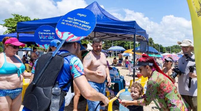 Caravana de Verão animou Praia de São Miguel, em Penha, com esportes, lazer e ações ambientais