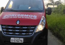Jovem em surto ataca o marido e os bombeiros voluntários em SC
