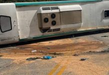 Laudo aponta problemas nos freios de ônibus com destino ao Beto Carrero que tombou na SC-418