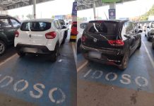 ASSISTA O VIDEO Motoristas desrespeitam vagas preferenciais nos mercados de Penha