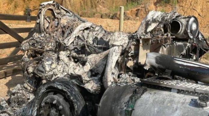 Caminhão furtado em Penha é encontrado incendiado pela Polícia Militar de Itajaí (SC)