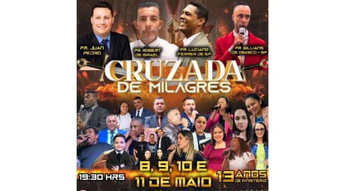 Igreja Pentecostal Ministério Nova Jerusalém completa 13 anos de fundação em Penha