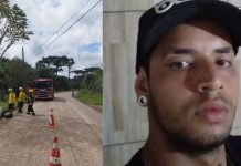 Pai de três filhos, jovem morre ao cair de moto em São Bento do Sul
