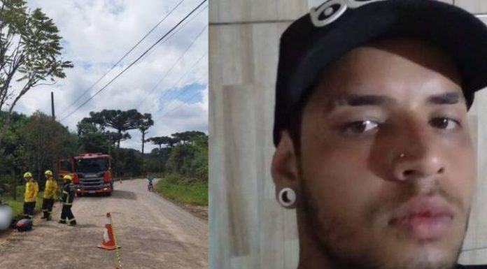 Pai de três filhos, jovem morre ao cair de moto em São Bento do Sul