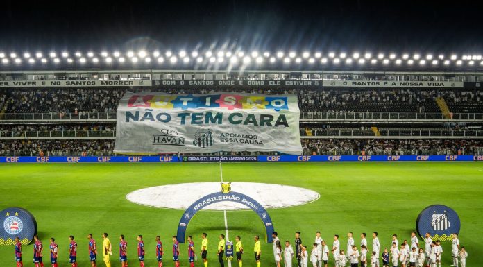 Havan e Santos Futebol Clube se unem para ação de conscientização sobre o autismo no Brasileirão