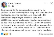 Servidora de Piçarras é retirada a força da Festa do Trabalhador por ordem do prefeito