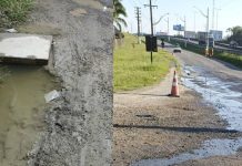VIDEO Empresa Max Mohr de Piçarras é denunciada por despejar água com cimento em via pública