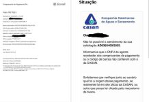 Mais uma moradora de Barra Velha cai no golpe da falsa fatura da Casan