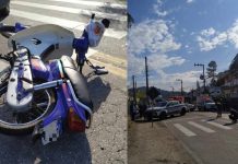 Idosa morre após ser atropelada por moto em faixa de pedestres em Brusque