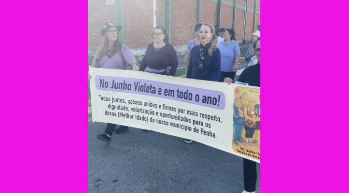 Caminhada Violeta foi um marco histórico em defesa dos Idosos em Penha.