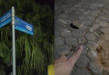 VIDEO Buraco no centro de Piçarras danifica tanque do carro e deixa motorista no prejuízo