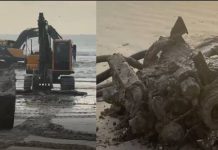 VIDEO Restos de barco encalhado são finalmente removidos da praia do Gravatá
