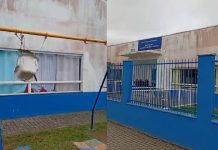 VIDEO Unidade infantil de Penha está há 4 anos abandonada, sem pintura e com porta improvisada
