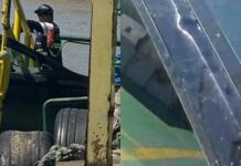 VIDEO Empresa do Ferry Boat bloqueia saída e cancela e atinge veículo de motorista