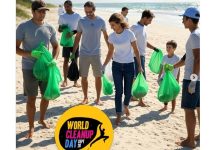 Balneário Piçarras se une ao World Cleanup Day com ação de limpeza na praia