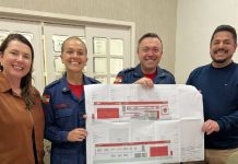 Corpo de Bombeiros Militar de Penha recebe projeto para construção do quartel próprio