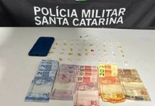 Homem é preso com 50 pedras de crack no Itacolomi em Piçarras