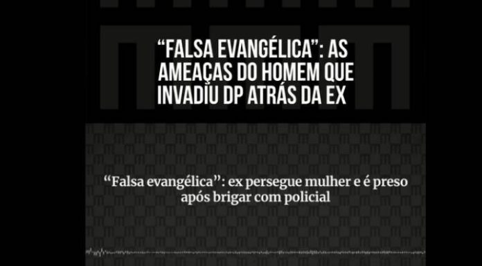 VIDEO “Você é prostituta e uma falsa evangélica”, diz agressor preso ao invadir delegacia atrás da ex-mulher