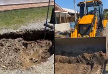 VIDEO Secretaria de Obras de Penha realiza reparo na Rua Rute Simas