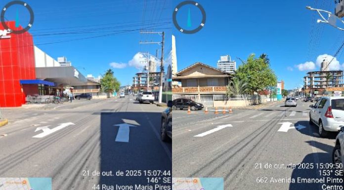 Duas ruas do centro de Piçarras têm sentido alterado pela prefeitura