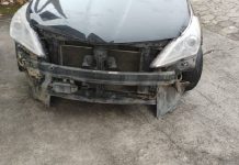 Ladrões levam pára-choque de carro da professora em Barra Velha