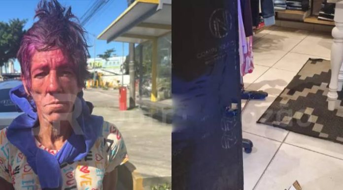 Depois de ganhar comida da comerciante, moradora de rua volta à loja para furtar em Itajaí