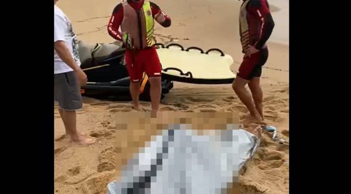 VIDEO Corpo que estava desaparecido aparece boiando na Praia de Ilhota em Itapema