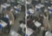 VIDEO Estudante de 11 anos leva sequência de tapas do professor em sala de aula