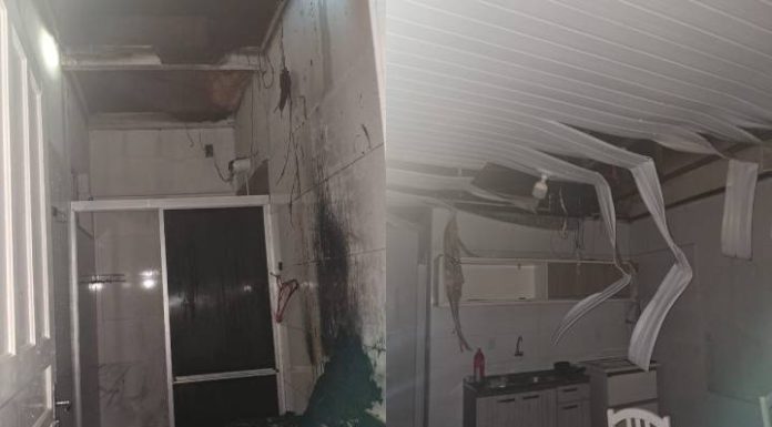 Incêndio atinge duas kitinetes no Bairro Santo Antônio em Piçarras