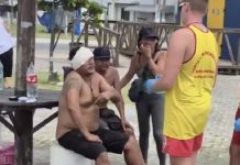 VIDEO Briga entre moradores de rua termina em agressão brutal a pedradas em Navegantes
